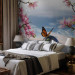 Wall Mural Butterfly Fantasy - Butterfly on a ball against the sea and magnolia background 61301 additionalThumb 2