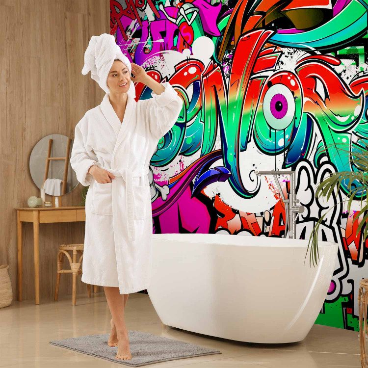 Wall Mural Urban Art - Colorful Mural with Artistic Graffiti-Style Text 64601 additionalImage 8