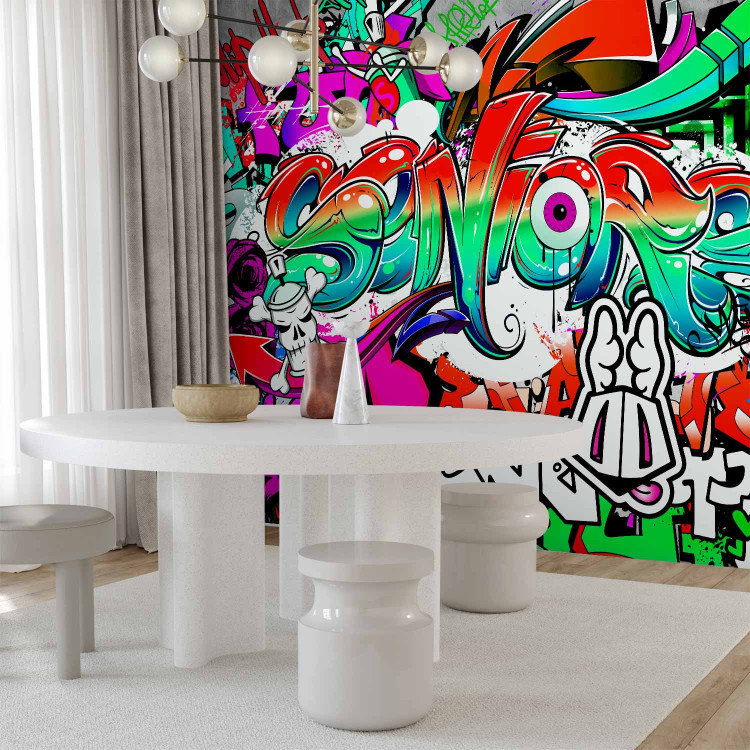 Wall Mural Urban Art - Colorful Mural with Artistic Graffiti-Style Text 64601 additionalImage 7