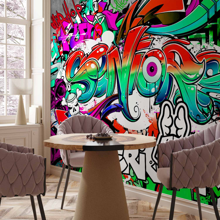 Wall Mural Urban Art - Colorful Mural with Artistic Graffiti-Style Text 64601 additionalImage 4