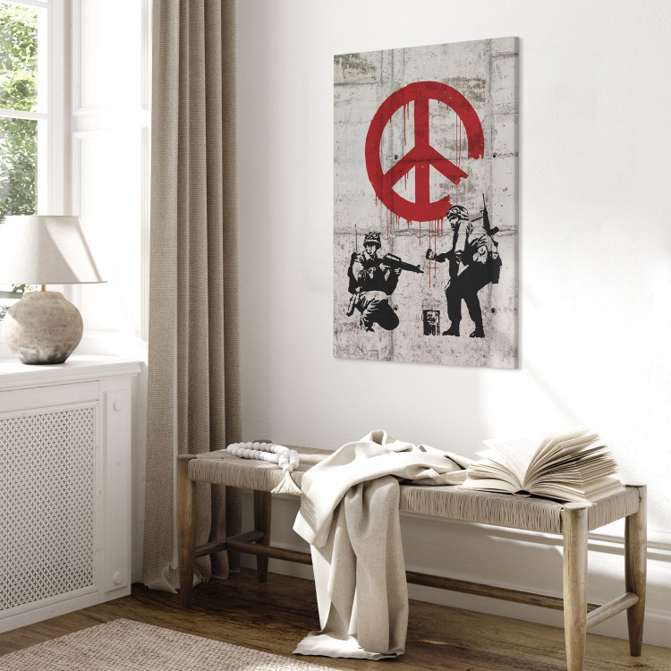 Canvas Art Print  Soldiers Painting Peace by Banksy 68001 additionalImage 10