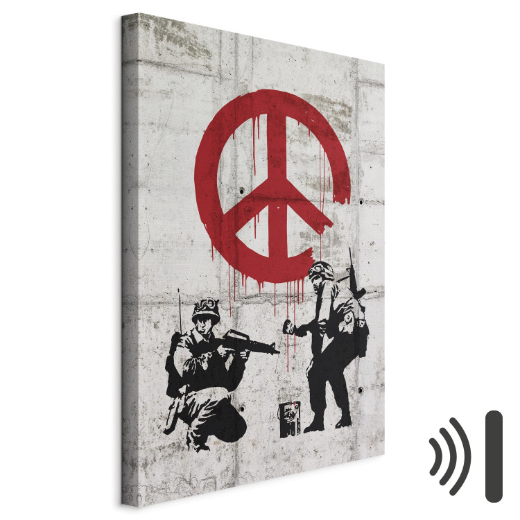 Canvas Art Print  Soldiers Painting Peace by Banksy 68001 additionalImage 8