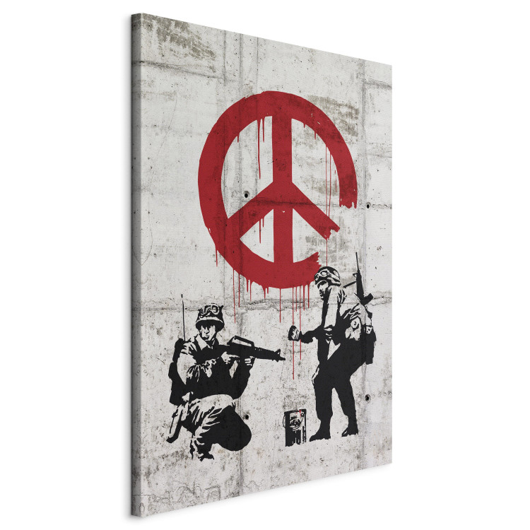 Canvas Art Print  Soldiers Painting Peace by Banksy 68001 additionalImage 2