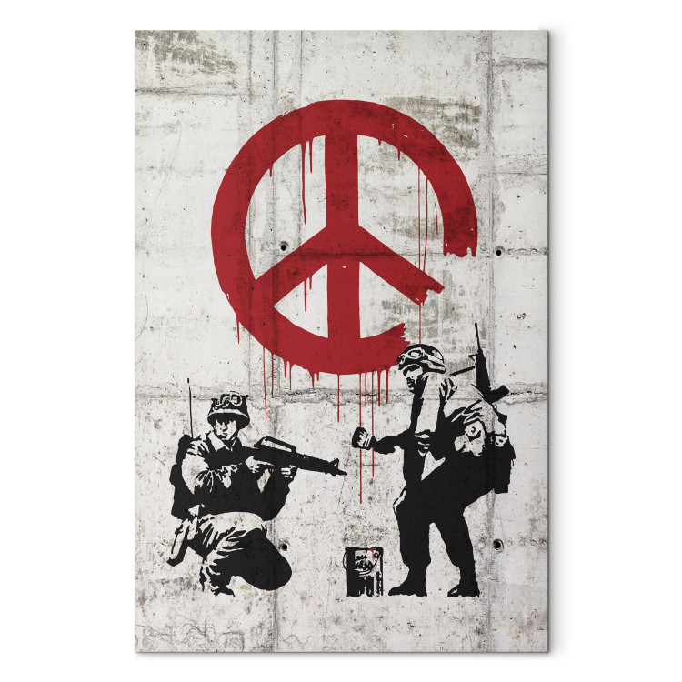 Canvas Art Print  Soldiers Painting Peace by Banksy 68001 additionalImage 7