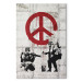 Canvas Art Print  Soldiers Painting Peace by Banksy 68001
