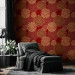 Modern Wallpaper Coppery dill 89401