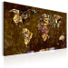 Canvas Art Print Map: Gustav Klimt inspiration  92601 additionalThumb 2