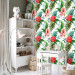 Modern Wallpaper Tropical Flowers (Red) 108511 additionalThumb 4