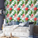 Modern Wallpaper Tropical Flowers (Red) 108511 additionalThumb 10