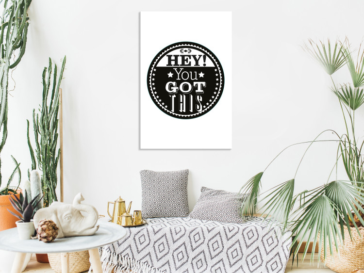 Canvas Print Hey! You Got This (1 Part) Vertical 114711 additionalImage 3