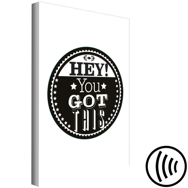 Canvas Print Hey! You Got This (1 Part) Vertical 114711 additionalImage 6