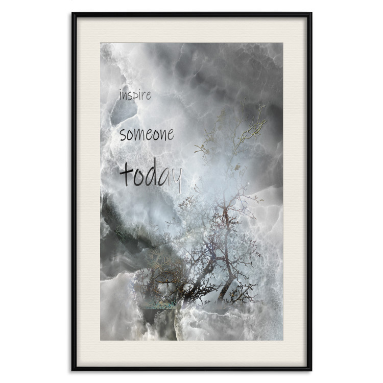 Poster Inspire someone today - abstraction with texts on a marble texture 116311 additionalImage 18