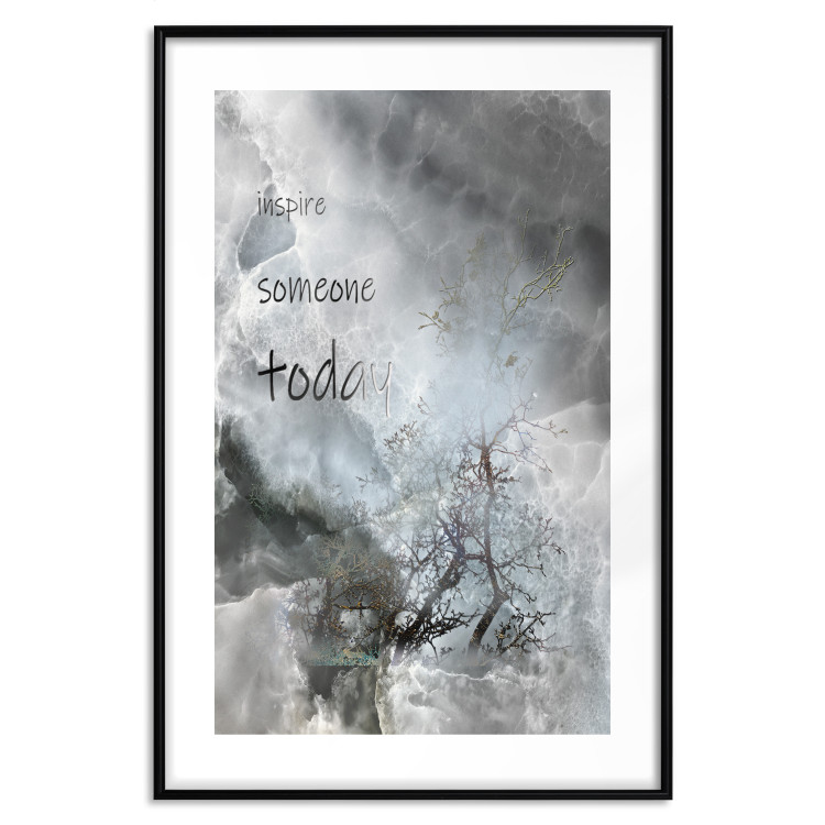 Poster Inspire someone today - abstraction with texts on a marble texture 116311 additionalImage 17
