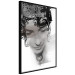 Wall Poster Feminine Beauty - black and white abstraction with a woman's face and patterns 116411 additionalThumb 10