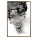 Wall Poster Feminine Beauty - black and white abstraction with a woman's face and patterns 116411 additionalThumb 16