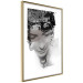 Wall Poster Feminine Beauty - black and white abstraction with a woman's face and patterns 116411 additionalThumb 6