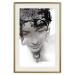 Wall Poster Feminine Beauty - black and white abstraction with a woman's face and patterns 116411 additionalThumb 19