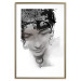 Wall Poster Feminine Beauty - black and white abstraction with a woman's face and patterns 116411 additionalThumb 16
