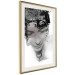 Wall Poster Feminine Beauty - black and white abstraction with a woman's face and patterns 116411 additionalThumb 2