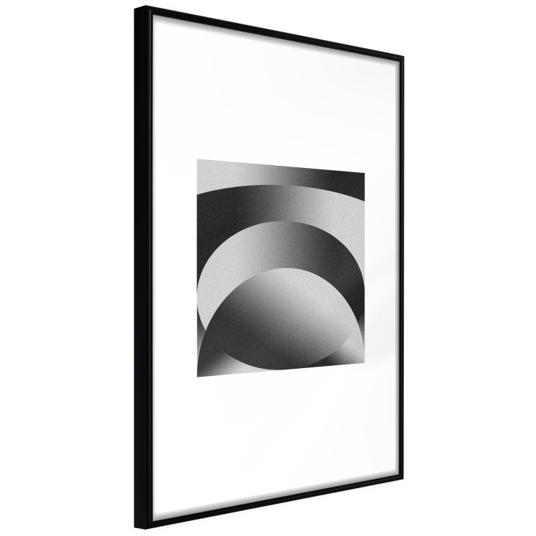 Wall Poster Gradient Shapes - simple black and white geometric abstraction 116611 additionalImage 12