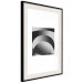 Wall Poster Gradient Shapes - simple black and white geometric abstraction 116611 additionalThumb 3