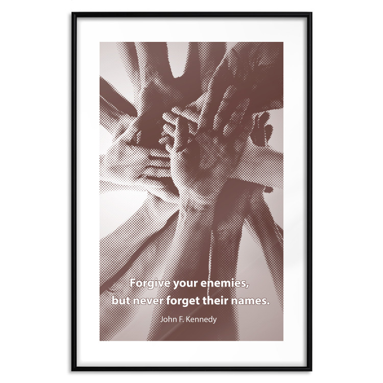 Poster Forgive your enemies - composition with hands and English quote 117011 additionalImage 15