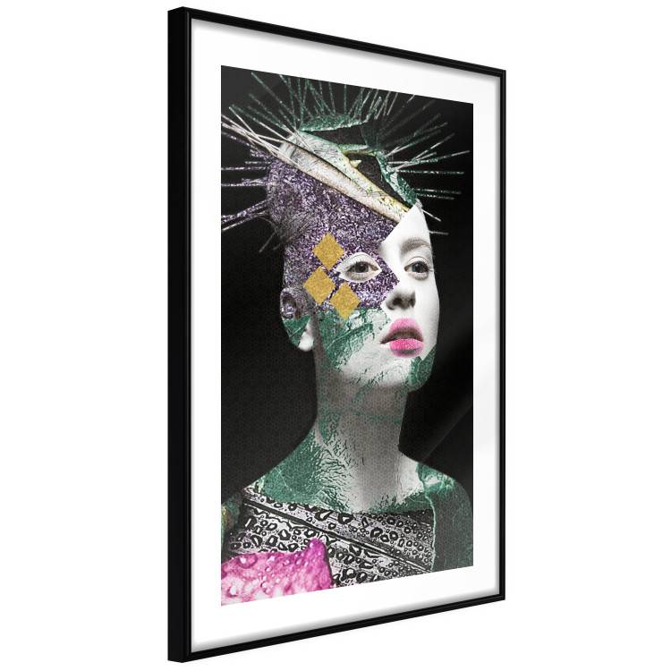 Poster Colorful Portrait - colorful abstract composition with a woman's face 117211 additionalImage 11