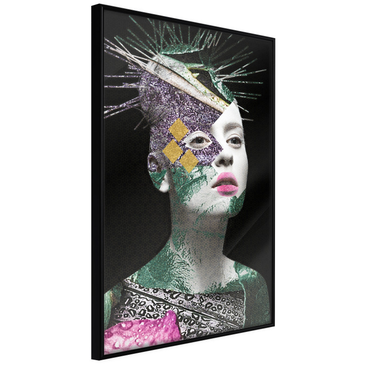 Poster Colorful Portrait - colorful abstract composition with a woman's face 117211 additionalImage 10