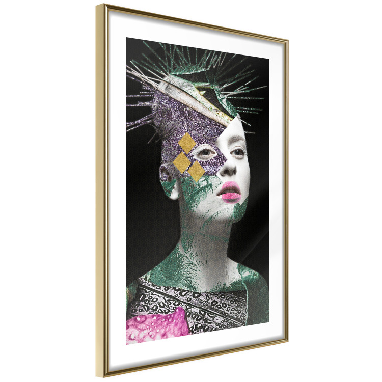 Poster Colorful Portrait - colorful abstract composition with a woman's face 117211 additionalImage 6