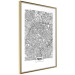 Wall Poster Map of Paris - black and white map of the French city and simple inscriptions 117911 additionalThumb 6