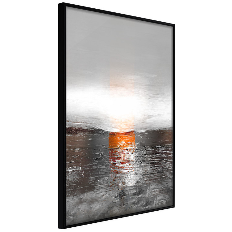 Poster Abstract Sunset - modern composition on a silver background 118511 additionalImage 10