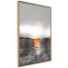 Poster Abstract Sunset - modern composition on a silver background 118511 additionalThumb 12