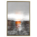 Poster Abstract Sunset - modern composition on a silver background 118511 additionalThumb 20