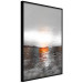 Poster Abstract Sunset - modern composition on a silver background 118511 additionalThumb 10