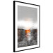 Poster Abstract Sunset - modern composition on a silver background 118511 additionalThumb 13