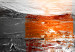 Poster Abstract Sunset - modern composition on a silver background 118511 additionalThumb 9