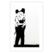 Wall Poster Cops' Kiss - graffiti with two men in Banksy style 119211 additionalThumb 18