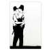 Wall Poster Cops' Kiss - graffiti with two men in Banksy style 119211