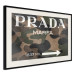 Wall Poster Camo Prada - white English brand name and numbers on military texture 122311 additionalThumb 3