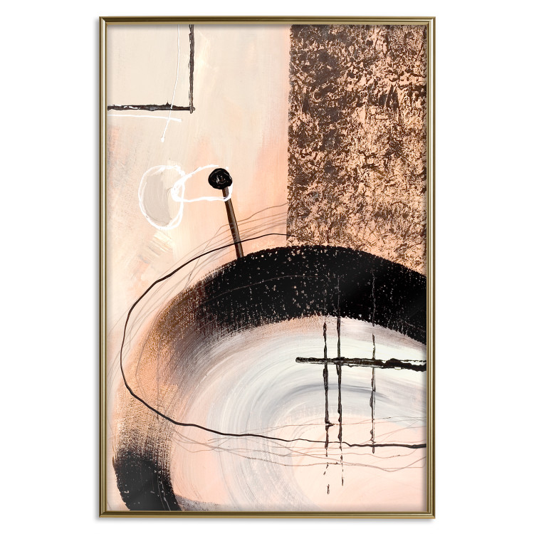 Poster Prophet - abstract beige patterns depicted in an artistic motif 122611 additionalImage 20