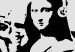 Wall Poster Mona Lisa with a Bazooka - black and white Mona Lisa pattern in a graffiti motif 122811 additionalThumb 11