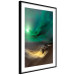 Wall Poster Bright Night - landscape of moonlight on green sky and clouds 123611 additionalThumb 11