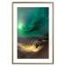 Wall Poster Bright Night - landscape of moonlight on green sky and clouds 123611 additionalThumb 14