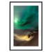 Wall Poster Bright Night - landscape of moonlight on green sky and clouds 123611 additionalThumb 15