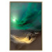 Wall Poster Bright Night - landscape of moonlight on green sky and clouds 123611 additionalThumb 16
