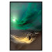 Wall Poster Bright Night - landscape of moonlight on green sky and clouds 123611 additionalThumb 18