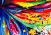 Canvas Print Spectacular Flight (1-part) wide - abstraction with a colorful parrot 127311 additionalThumb 4