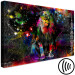 Canvas Colorful Africa (1-part) wide - abstract colorful lion 128411 additionalThumb 6