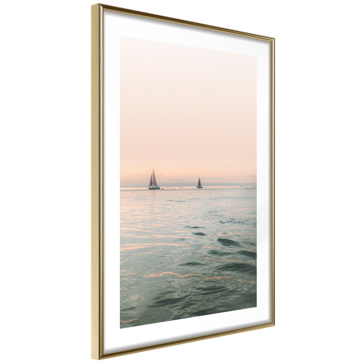 Poster Southern Breeze - seascape with sailboats against sunset backdrop 129611 additionalImage 5
