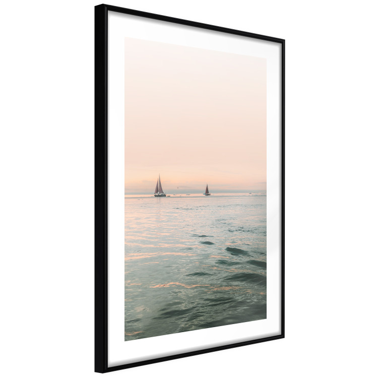 Poster Southern Breeze - seascape with sailboats against sunset backdrop 129611 additionalImage 4